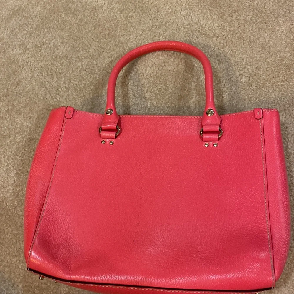 Pink Kate Spade tote with dust bag